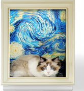 Mona Lisa cat bed